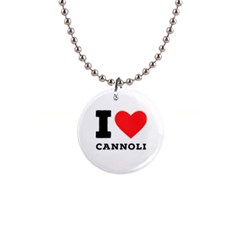 I Love Cannoli  1  Button Necklace by ilovewhateva