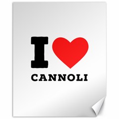 I Love Cannoli  Canvas 11  X 14  by ilovewhateva