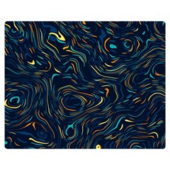 Colorful Abstract Pattern Creative Colorful Line Linear Background Premium Plush Fleece Blanket (medium) by B30l