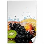 Variety Of Fruit Water Berry Food Splash Kiwi Grape Canvas 20  x 30  19.62 x28.9  Canvas - 1