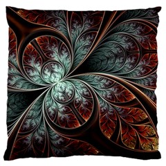 Abstract Pattern Design Art Wallpaper Tracery Texture Large Cushion Case (one Side) by danenraven