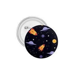 Cosmos Rockets Spaceships Ufos 1 75  Buttons by Cowasu