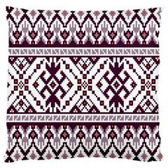 Illustration Ukrainian Folk Seamless Pattern Ornament Large Cushion Case (two Sides) by Cowasu