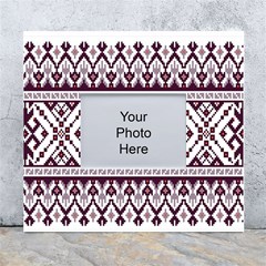 Illustration Ukrainian Folk Seamless Pattern Ornament White Wall Photo Frame 5  X 7  by Cowasu