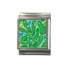 Golf Course Par Golf Course Green Italian Charm (13mm) by Cowasu