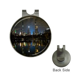 New York Night Central Park Skyscrapers Skyline Hat Clips With Golf Markers by Cowasu