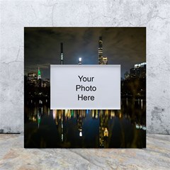 New York Night Central Park Skyscrapers Skyline White Box Photo Frame 4  X 6  by Cowasu