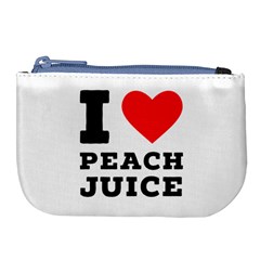 I Love Peach Juice Large Coin Purse by ilovewhateva