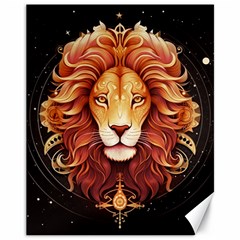 Lion Star Sign Astrology Horoscope Canvas 11  X 14  by Bangk1t