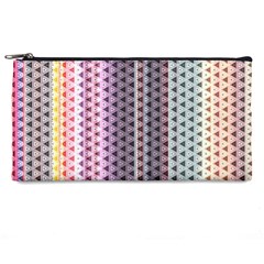 Triangle Stripes Texture Pattern Pencil Case by Bangk1t