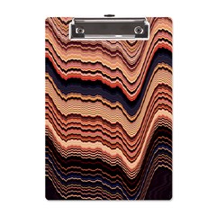 Jagged Pink Amplitude Waves A5 Acrylic Clipboard by Bangk1t