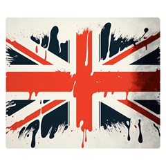 Union Jack England Uk United Kingdom London Two Sides Premium Plush Fleece Blanket (small) by Bangk1t