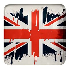 Union Jack England Uk United Kingdom London Square Glass Fridge Magnet (4 Pack) by Bangk1t