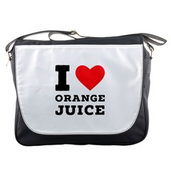 I Love Orange Juice Messenger Bag by ilovewhateva