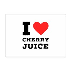 I Love Cherry Juice Sticker A4 (100 Pack) by ilovewhateva