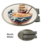 Noodles Pirate Chinese Food Food Money Clips (Oval)  Front