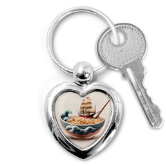 Noodles Pirate Chinese Food Food Key Chain (heart) by Ndabl3x