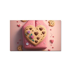 Cookies Valentine Heart Holiday Gift Love Sticker (rectangular) by Ndabl3x