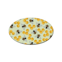 Honey Bee Bees Pattern Sticker Oval (100 Pack) by Ndabl3x