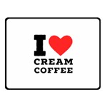 I love cream coffee Fleece Blanket (Small) 50 x40  Blanket Front