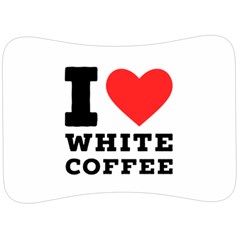 I Love White Coffee Velour Seat Head Rest Cushion by ilovewhateva