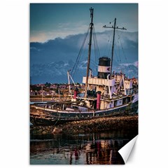 End Of The World: Nautical Memories At Ushuaia Port, Argentina Canvas 24  X 36  by dflcprintsclothing