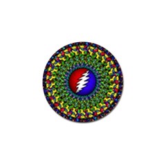 Grateful Dead Pattern Golf Ball Marker (4 Pack) by Wav3s