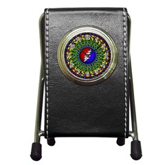 Grateful Dead Pattern Pen Holder Desk Clock by Wav3s