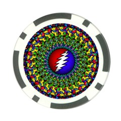 Grateful Dead Pattern Poker Chip Card Guard by Wav3s