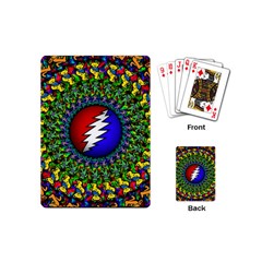 Grateful Dead Pattern Playing Cards Single Design (mini) by Wav3s