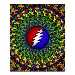 Grateful Dead Pattern Shower Curtain 60  X 72  (medium)  by Wav3s