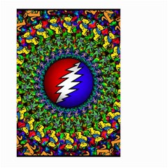 Grateful Dead Pattern Large Garden Flag (two Sides) by Wav3s