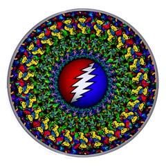 Grateful Dead Pattern Wireless Fast Charger(white) by Wav3s