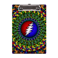 Grateful Dead Pattern A5 Acrylic Clipboard by Wav3s