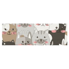 Cute Cats Seamless Pattern Banner And Sign 6  X 2  by Wav3s