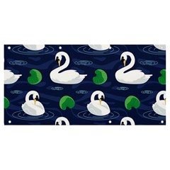 Swan-pattern-elegant-design Banner And Sign 8  X 4  by Wav3s