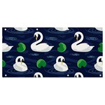 Swan-pattern-elegant-design Banner and Sign 8  x 4  Front