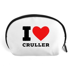 I Love Cruller Accessory Pouch (large) by ilovewhateva