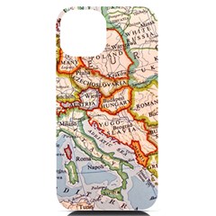 Map Europe Globe Countries States Iphone 14 Black Uv Print Case by Ndabl3x