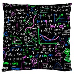 Math-linear-mathematics-education-circle-background Large Cushion Case (one Side) by Vaneshart