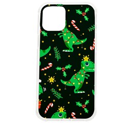 Christmas-funny-pattern Dinosaurs Iphone 12 Pro Max Tpu Uv Print Case by Vaneshart