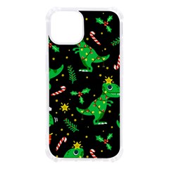 Christmas-funny-pattern Dinosaurs Iphone 13 Tpu Uv Print Case by Vaneshart