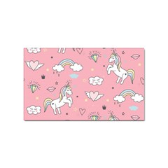 Cute-unicorn-seamless-pattern Sticker Rectangular (10 Pack) by Vaneshart