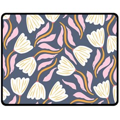 Flowers Pattern Floral Pattern Fleece Blanket (medium) by Vaneshop