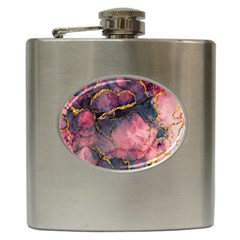 Pink Texture Resin Hip Flask (6 Oz) by Vaneshop