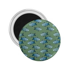 Fishes Pattern Background Theme 2 25  Magnets by Vaneshop