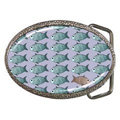 Fishes Pattern Background Theme Art Belt Buckles by Vaneshop