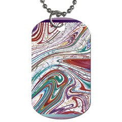 Abstract Background Ornamental Dog Tag (one Side) by Vaneshop