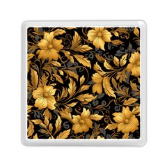 Flower Gold Floral Memory Card Reader (square) by Vaneshop