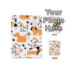 Seamless Pattern Of Cute Dog Puppy Cartoon Funny And Happy Playing Cards 54 Designs (Mini) Front - Spade4